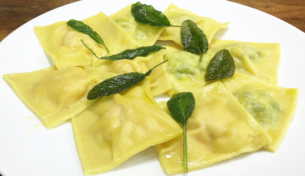 ravioli cooked on the plate